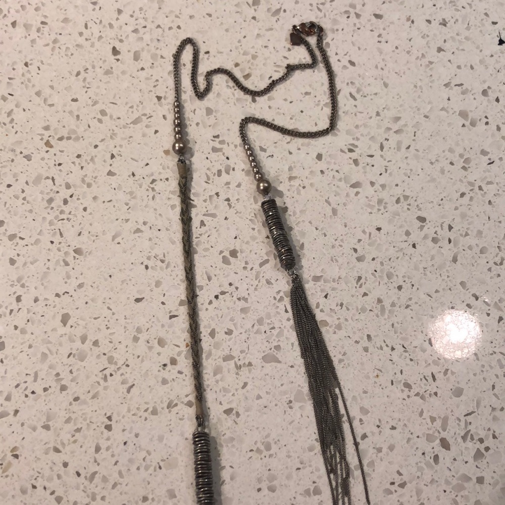 Silver Abstract Necklace